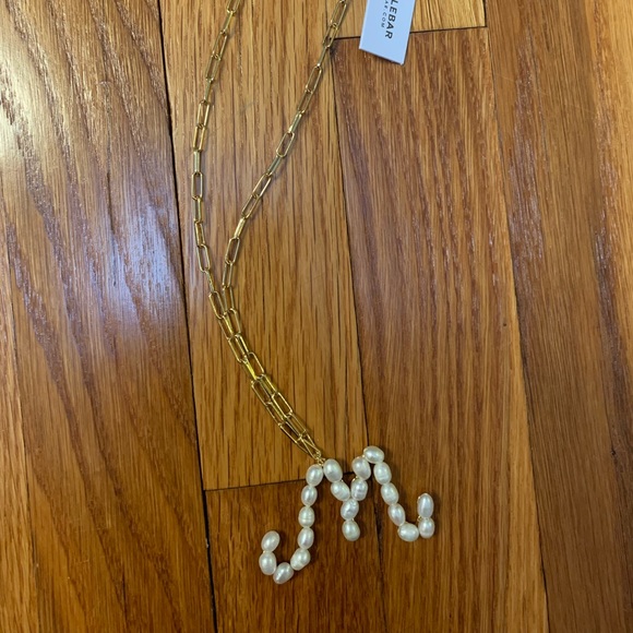 Baublebar Pearl Initial Necklace Letter 
